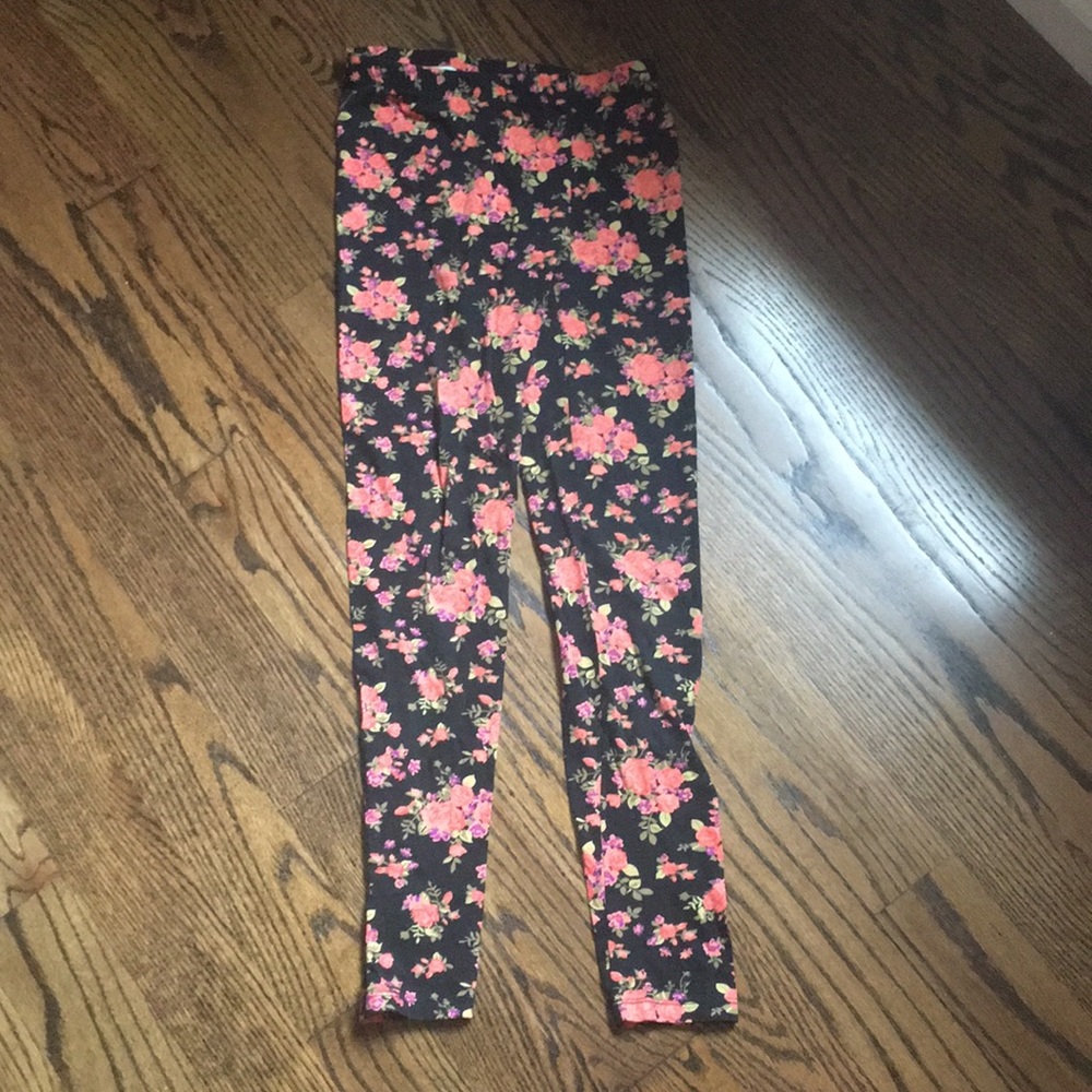 Flower print leggings
